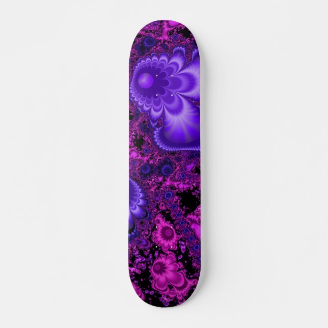 Flower Fractal Skateboard Deck (Front)