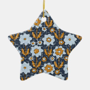 Flower Fragments Ceramic Tree Decoration