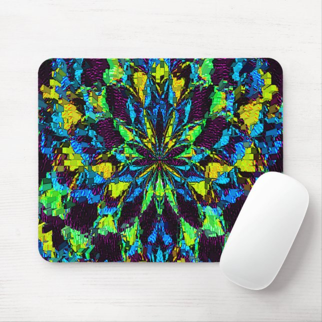 Flower fun in the 60's..... mouse mat (With Mouse)