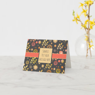 Flower Fun Modern Inspirivity Floral Notecard