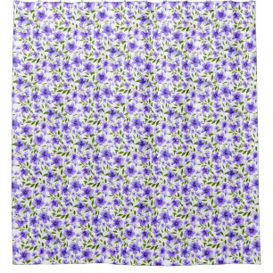 Flower Fun Purple Unique Shower Curtain