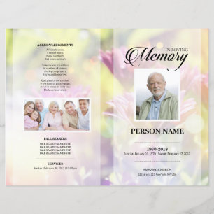 Flower Funeral Template