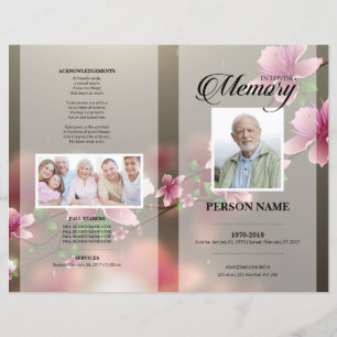 Flower Funeral Template