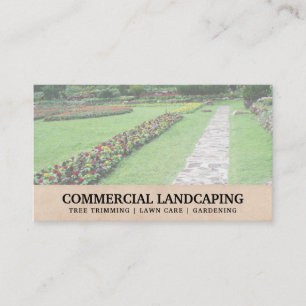 Flower Garden and Walk Way Business Card