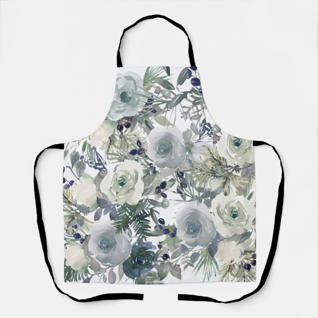 Flower Garden Art Apron (Front)