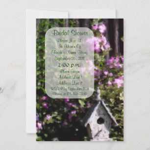 Flower Garden Art Bridal Shower Invite