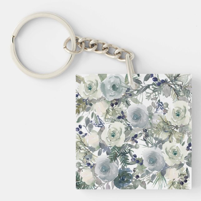 Flower Garden Art Key Ring (Front)