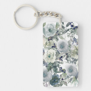 Flower Garden Art Key Ring