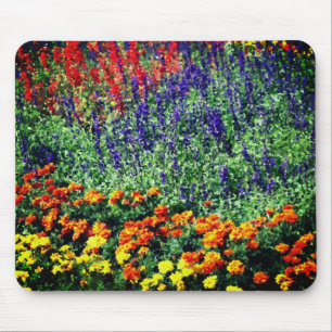 Flower Garden Art Painting Mouse Mat