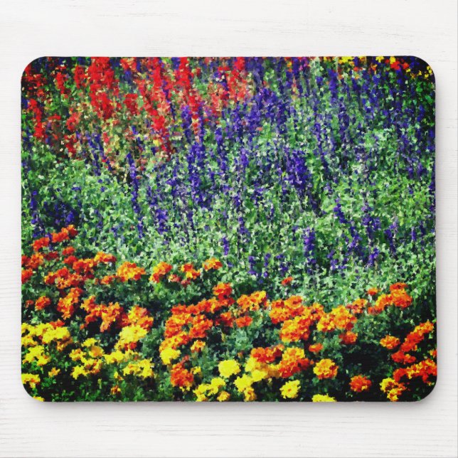 Flower Garden Art Painting Mouse Mat (Front)