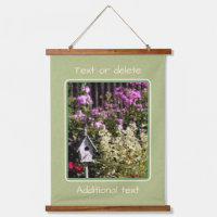 Flower Garden Birdhouse Painting Personalised 