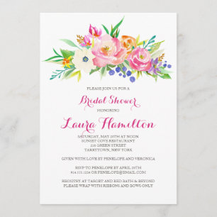 Flower Garden Bridal Shower Invitation