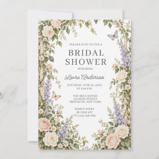 Flower Garden Bridal Shower Invitation
