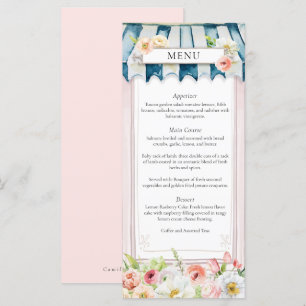 Flower Garden Bridal Shower Menu
