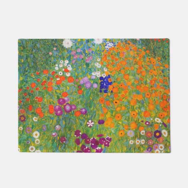 Flower Garden by Gustav Klimt Doormat (Front)