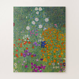 Flower Garden by Gustav Klimt Jigsaw Puzzle