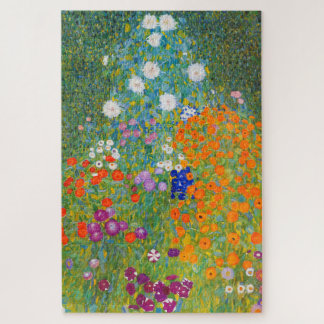 Flower Garden by Gustav Klimt Jigsaw Puzzle