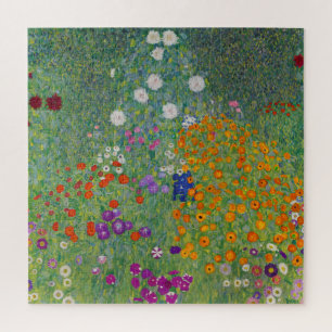 Flower Garden by Gustav Klimt Jigsaw Puzzle
