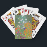Flower Garden (by Gustav Klimt) Playing Cards<br><div class="desc">This design features a painting by Austrian artist Gustav Klimt (1862–1918). It is a depiction of a beautiful flower garden in Klimt's typical impressionist style. The flowers almost look like they're overflowing, and it's impossible not to feel uplifted by their beauty. The original work was completed in 1907 and its...</div>