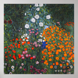 Flower Garden  by Gustav Klimt Poster
