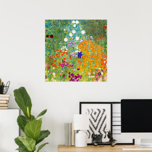 Flower Garden by Gustav Klimt Poster