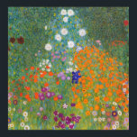 Flower Garden by Gustav Klimt Poster<br><div class="desc">Beautiful colourful painting of a flower garden by Gustav Klimt. Amazing variations of colours and beautiful flowers fit just beautiful on many sorts of wonderful products and gift ideas.</div>