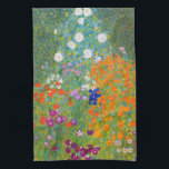 Flower Garden by Gustav Klimt Tea Towel<br><div class="desc">Please visit my store for more interesting design and more colour choice.
=> zazzle.com/colorfulworld*</div>