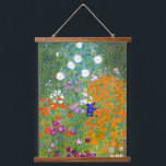 Flower Garden by Gustav Klimt Vintage Floral Hanging Tapestry<br><div class="desc">Bauerngarten / Flower Garden / Cottage Garden vintage art painted in 1905 by Austrian Symbolist & Art Nouveau Artist Gustav Klimt (1862-1918)</div>