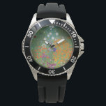 Flower Garden (by Gustav Klimt) Watch<br><div class="desc">This design features a painting by Austrian artist Gustav Klimt (1862–1918). It is a depiction of a beautiful flower garden in Klimt's typical impressionist style. The flowers almost look like they're overflowing, and it's impossible not to feel uplifted by their beauty. The original work was completed in 1907 and its...</div>