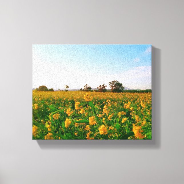 flower garden canvas print (Front)