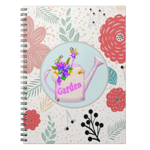 Flower Garden Colorful Borders Notebook