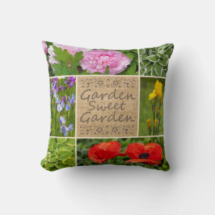 Flower Garden Custom Photo Accent Pillow