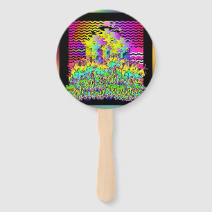 Flower Garden Decorative Hand Fan