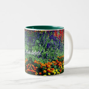Flower Garden Digital Painting Personalized Two-Tone Coffee Mug