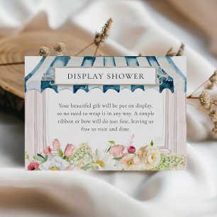 Flower Garden Display Shower Enclosure Card