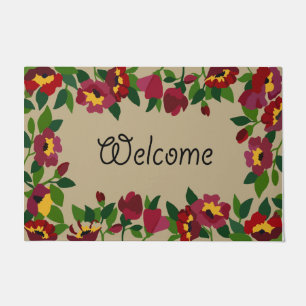 Flower Garden Doormat, Housewarming Gift, Front Doormat