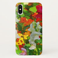 Flower Garden Floral Abstract iPhone X Case