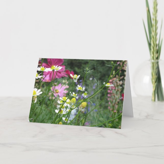 Flower garden greeting card (Front)