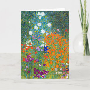 Flower Garden, Gustav Klimt Card