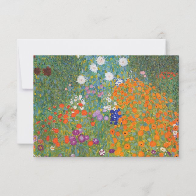 Flower Garden (Gustav Klimt) Card (Front)