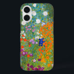 Flower Garden | Gustav Klimt iPhone 16 Case<br><div class="desc">Flower Garden (1905-1907) by Austrian artist Gustav Klimt. Original fine art painting is oil on canvas featuring a bright abstract landscape of colourful flowers. 

Use the design tools to add custom text or personalise the image.</div>