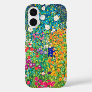 Flower Garden, Gustav Klimt iPhone 16 Case