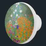 Flower Garden (Gustav Klimt) Ceramic Knob<br><div class="desc">This design features a painting by Austrian artist Gustav Klimt (1862–1918). It is a depiction of a beautiful flower garden in Klimt's typical impressionist style. The flowers almost look like they're overflowing, and it's impossible not to feel uplifted by their beauty. The original work was completed in 1907 and its...</div>