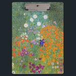 Flower Garden (Gustav Klimt) Clipboard<br><div class="desc">This design features a painting by Austrian artist Gustav Klimt (1862–1918). It is a depiction of a beautiful flower garden in Klimt's typical impressionist style. The flowers almost look like they're overflowing, and it's impossible not to feel uplifted by their beauty. The original work was completed in 1907 and its...</div>