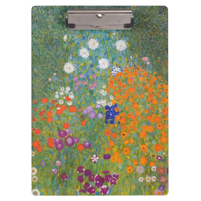 Flower Garden (Gustav Klimt) Clipboard (Front)