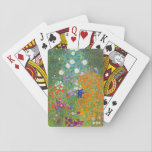 Flower Garden | Gustav Klimt Playing Cards<br><div class="desc">Flower Garden (1905-1907) by Austrian artist Gustav Klimt. Original fine art painting is oil on canvas featuring a bright abstract landscape of colourful flowers. 

Use the design tools to add custom text or personalise the image.</div>