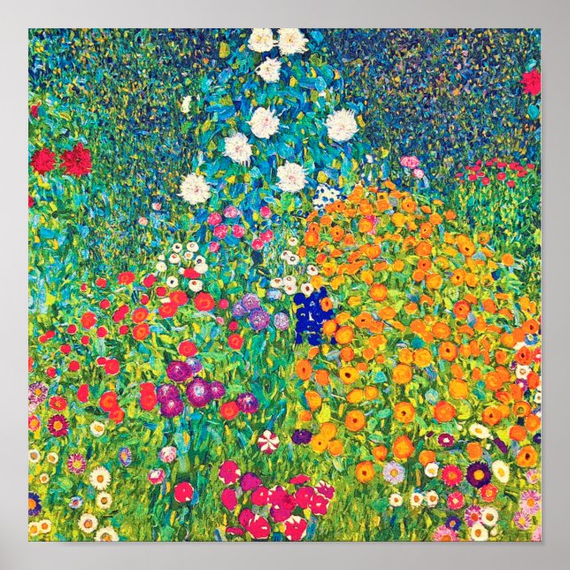 Flower Garden, Gustav Klimt Poster (Front)
