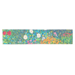 Flower Garden, Gustav Klimt Short Table Runner