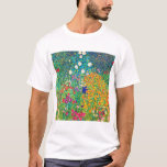 Flower Garden, Gustav Klimt T-Shirt<br><div class="desc">Gustav Klimt (July 14, 1862 – February 6, 1918) was an Austrian symbolist painter and one of the most prominent members of the Vienna Secession movement. Klimt is noted for his paintings, murals, sketches, and other objets d'art. In addition to his figurative works, which include allegories and portraits, he painted...</div>