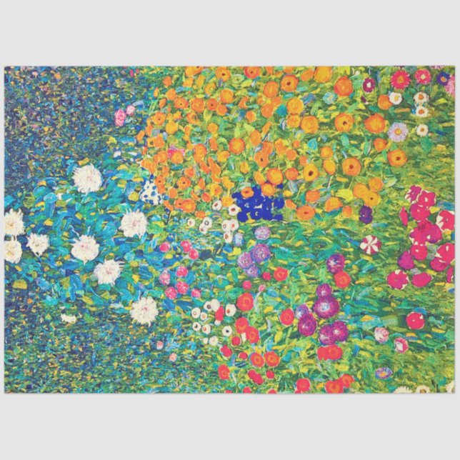 Flower Garden, Gustav Klimt Tissue Paper (Front)